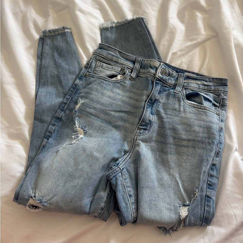 Eunina Light Blue Distressed Women Jeans